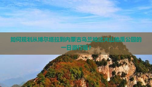 如何规划从博尔塔拉到内蒙古乌兰哈达火山地质公园的一日游行程？