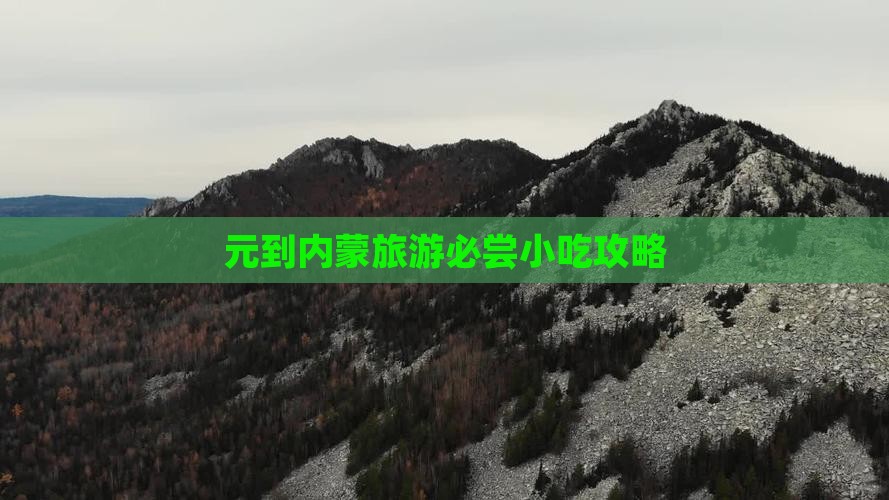 元到内蒙旅游必尝小吃攻略