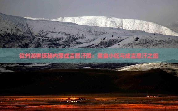 钦州游客探秘内蒙成吉思汗陵：美食小吃与成吉思汗之旅