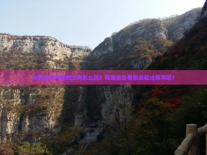 从林芝到内蒙响沙湾怎么玩？有哪些必看景点和注意事项？