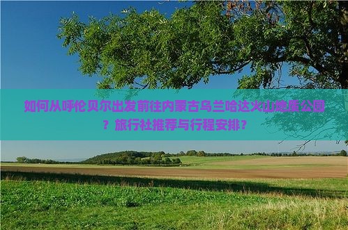 如何从呼伦贝尔出发前往内蒙古乌兰哈达火山地质公园？旅行社推荐与行程安排？