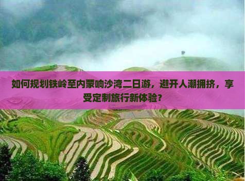 如何规划铁岭至内蒙响沙湾二日游，避开人潮拥挤，享受定制旅行新体验？