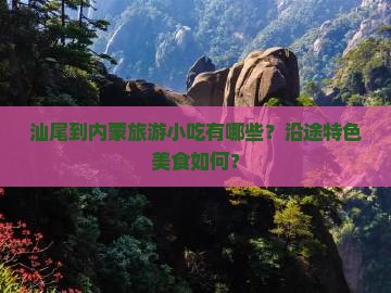汕尾到内蒙旅游小吃有哪些？沿途特色美食如何？