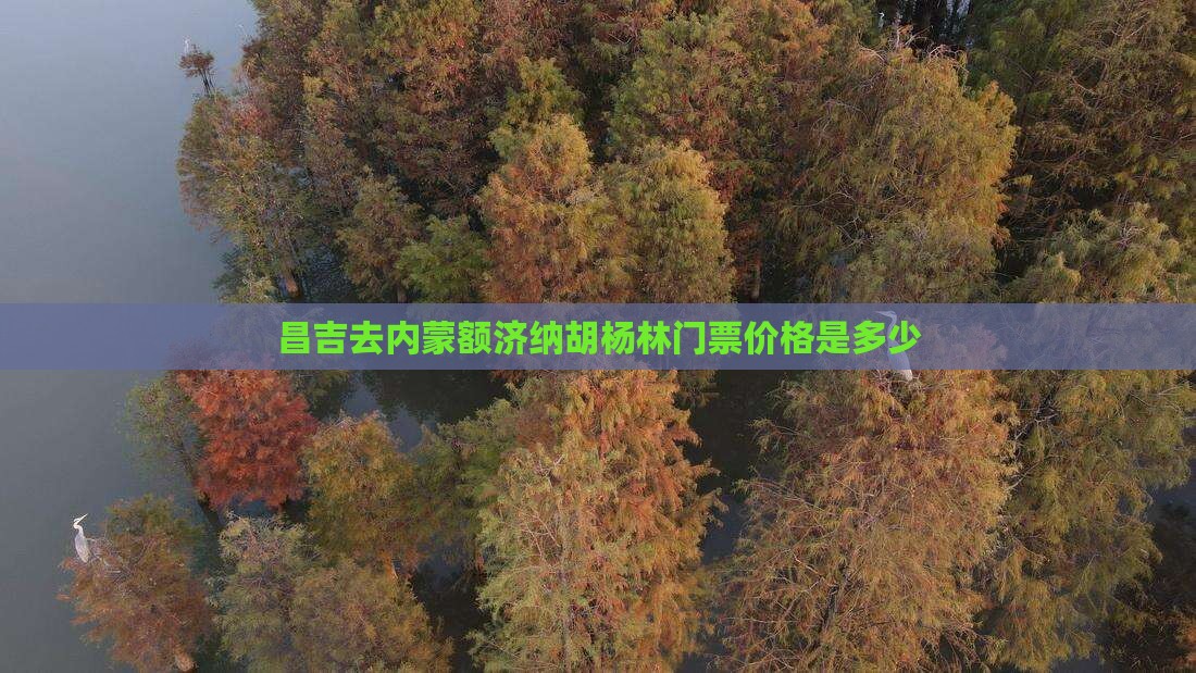 昌吉去内蒙额济纳胡杨林门票价格是多少