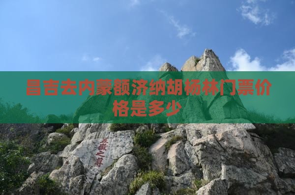 昌吉去内蒙额济纳胡杨林门票价格是多少