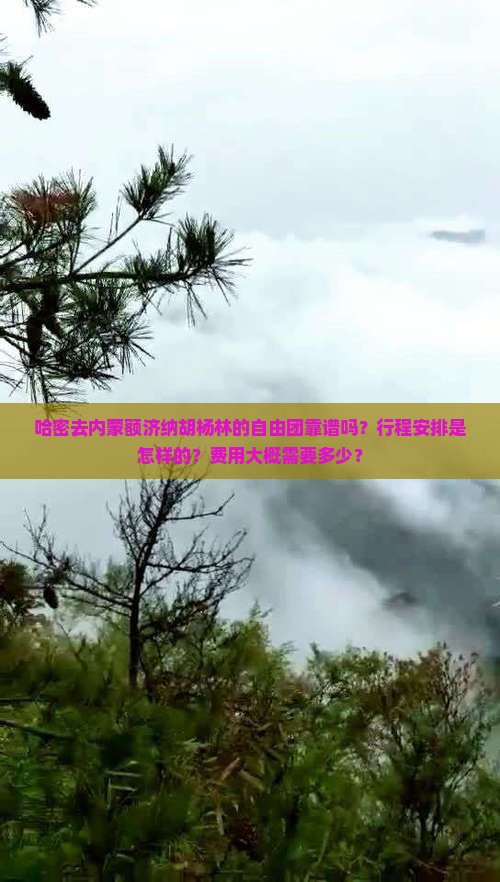 哈密去内蒙额济纳胡杨林的自由团靠谱吗？行程安排是怎样的？费用大概需要多少？