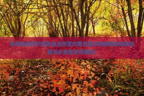 克孜勒苏柯尔克孜自治州至内蒙古额济纳胡杨林旅游攻略与必去景点有哪些？