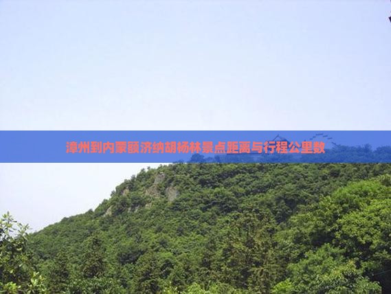 漳州到内蒙额济纳胡杨林景点距离与行程公里数