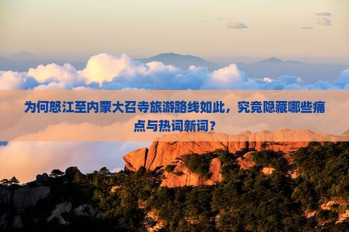 为何怒江至内蒙大召寺旅游路线如此，究竟隐藏哪些痛点与热词新词？