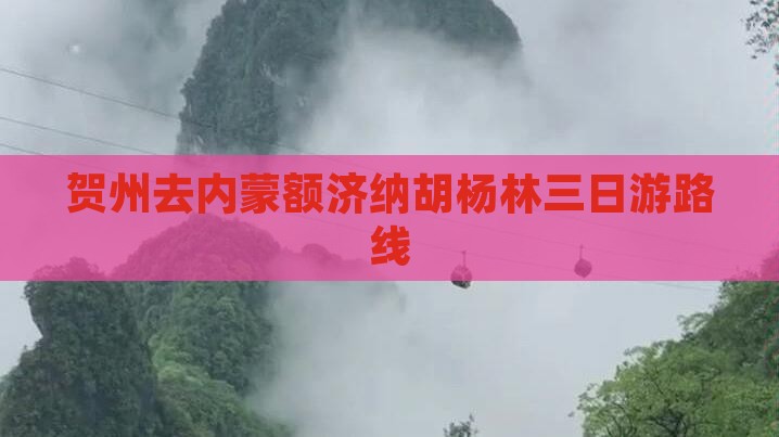 贺州去内蒙额济纳胡杨林三日游