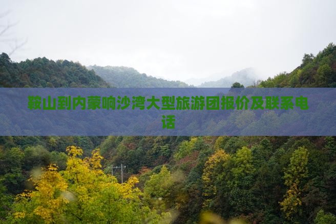 鞍山到内蒙响沙湾大型旅游团