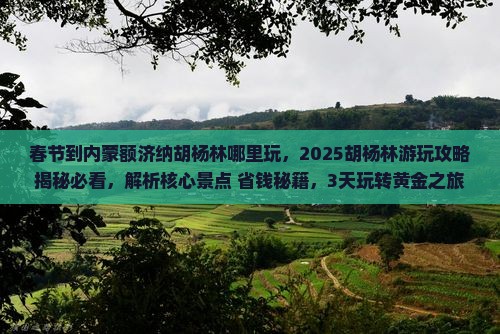 春节到内蒙额济纳胡杨林哪里玩