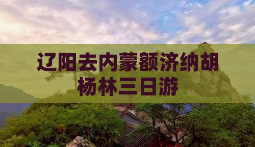 辽阳去内蒙额济纳胡杨林三日游