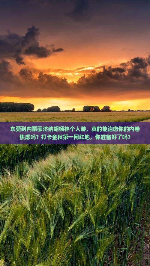 东莞到内蒙额济纳胡杨林个人游