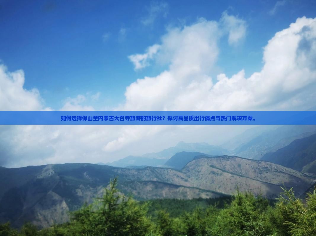 如何选择保山至内蒙古大召寺旅游的旅行社？探讨高品质出行痛点与热门解决方案。