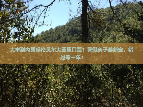 大丰到内蒙呼伦贝尔大草原门票？暑假亲子游新宠，错过等一年！