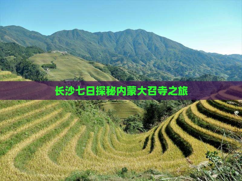 长沙七日探秘内蒙大召寺之旅