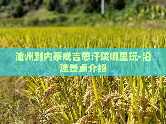 池州到内蒙成吉思汗陵哪里玩-沿途景点介绍