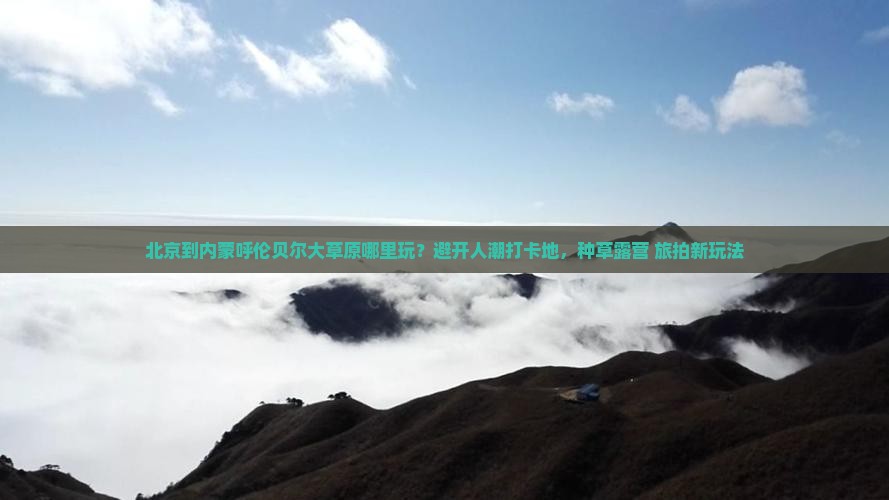 北京到内蒙呼伦贝尔大草原哪里玩？避开人潮打卡地，种草露营+旅拍新玩法