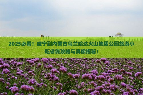 咸宁到内蒙乌兰哈达火山地质公园旅游小吃