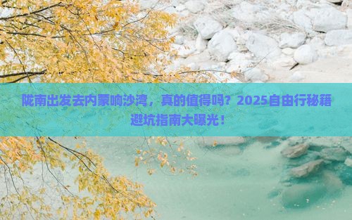 陇南去内蒙响沙湾自由行