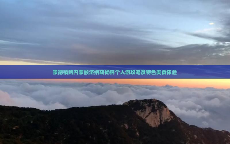 景德镇到内蒙额济纳胡杨林个人游攻略及特色美食体验