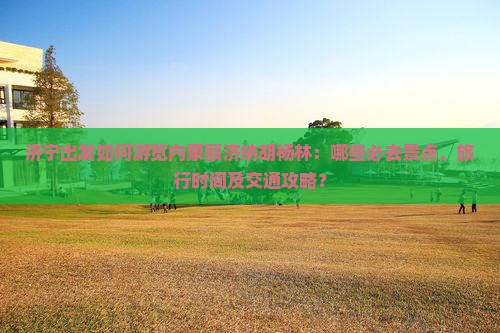 济宁出发如何游览内蒙额济纳胡杨林：哪些必去景点、旅行时间及交通攻略？