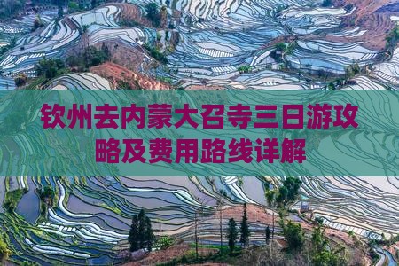钦州去内蒙大召寺三日游攻略及费用路线详解