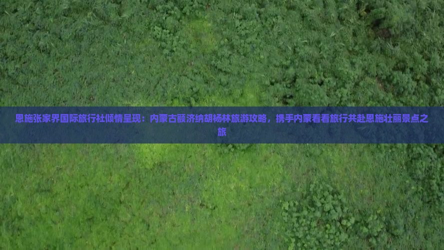 恩施张家界国际旅行社倾情呈现：内蒙古额济纳胡杨林旅游攻略，携手内蒙看看旅行共赴恩施壮丽景点之旅