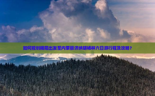 如何规划揭阳出发至内蒙额济纳胡杨林六日游行程及攻略？