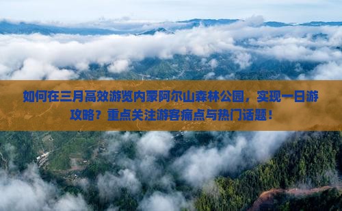 如何在三月高效游览内蒙阿尔山森林公园，实现一日游攻略？重点关注游客痛点与热门话题！