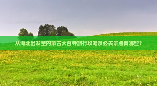 从海北出发至内蒙古大召寺旅行攻略及必去景点有哪些？
