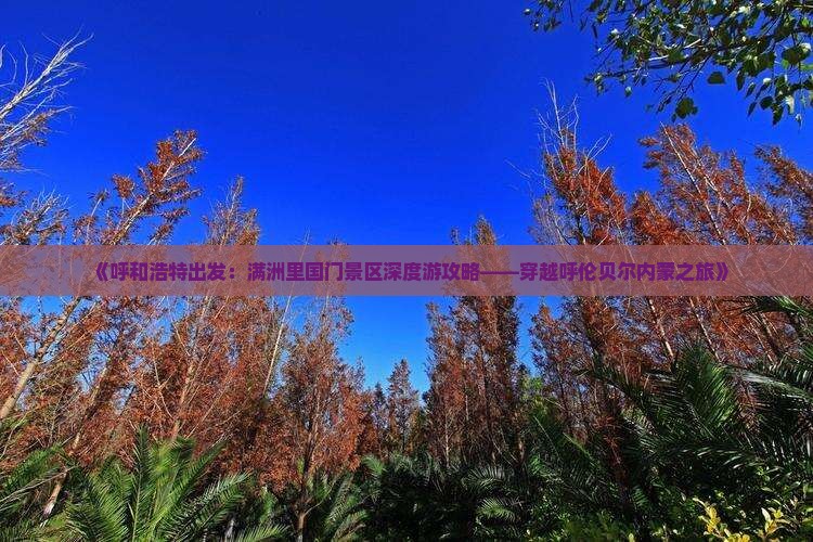 《呼和浩特出发：满洲里国门景区深度游攻略——穿越呼伦贝尔内蒙之旅》