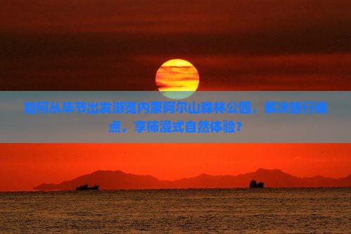 如何从毕节出发游览内蒙阿尔山森林公园,解决旅行痛点,享柿浸式自然体验? 如何从毕节出发游览内蒙阿尔山森林公园,解决旅行痛点,享柿浸式自然体验?