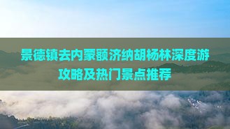景德镇去内蒙额济纳胡杨林深度游攻略及热门景点推荐