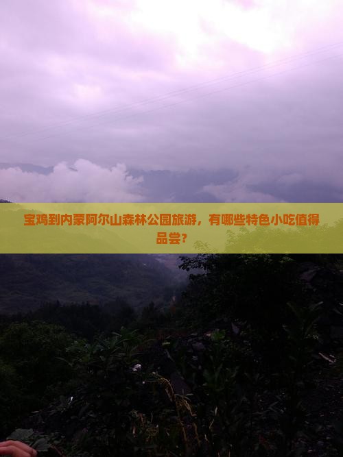宝鸡到内蒙阿尔山森林公园旅游，有哪些特色小吃值得品尝？