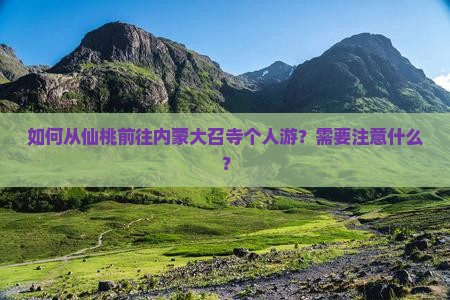 如何从仙桃前往内蒙大召寺个人游？需要注意什么？