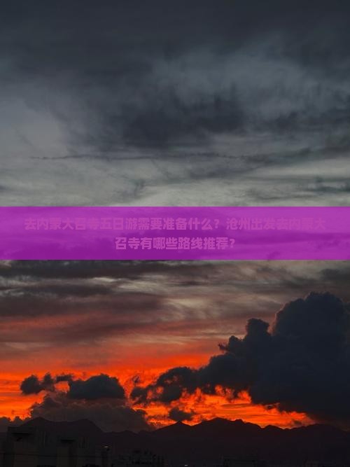 去内蒙大召寺五日游需要准备什么？沧州出发去内蒙大召寺有哪些路线推荐？