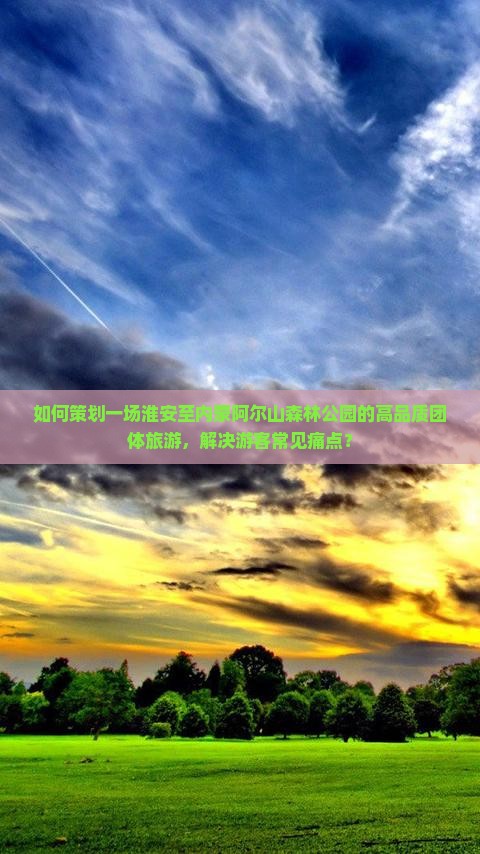 如何策划一场淮安至内蒙阿尔山森林公园的高品质团体旅游，解决游客常见痛点？