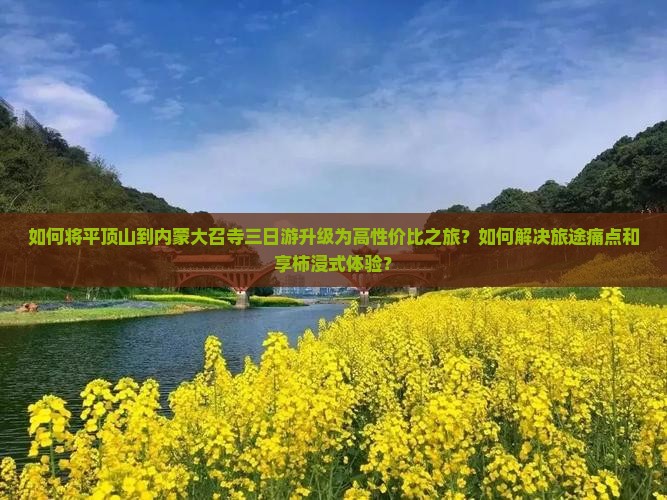 如何将平顶山到内蒙大召寺三日游升级为高性价比之旅？如何解决旅途痛点和享柿浸式体验？