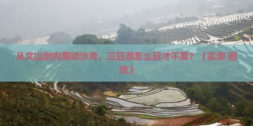 文山到内蒙响沙湾三日游