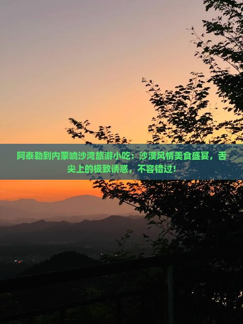 阿泰勒到内蒙响沙湾旅游小吃