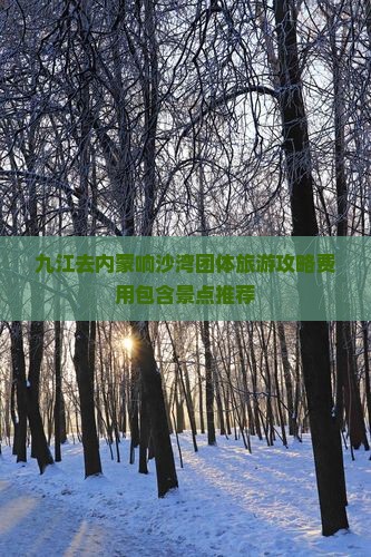 九江去内蒙响沙湾团体旅游攻略费用包含景点推荐