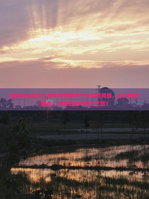 如何在内蒙四日游中深度体验巴音郭楞风情，避开旅游痛点，享受地道内蒙古之旅？