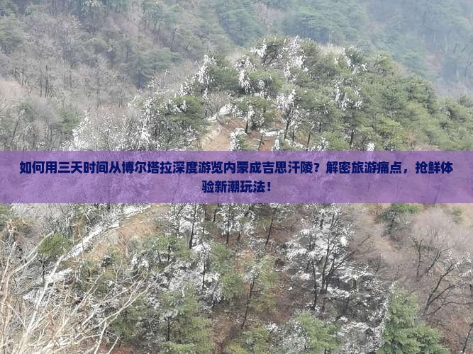如何用三天时间从博尔塔拉深度游览内蒙成吉思汗陵？解密旅游痛点，抢鲜体验新潮玩法！