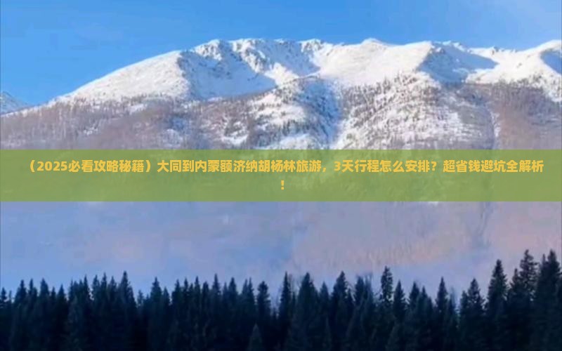 大同到内蒙额济纳胡杨林旅游