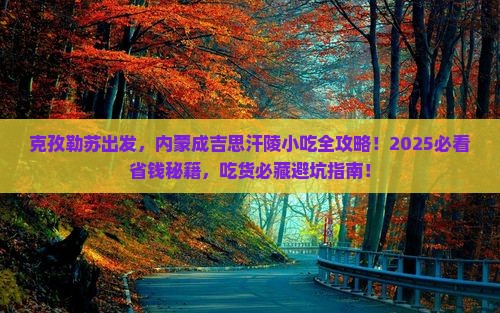 克孜勒苏到内蒙成吉思汗陵旅游小吃