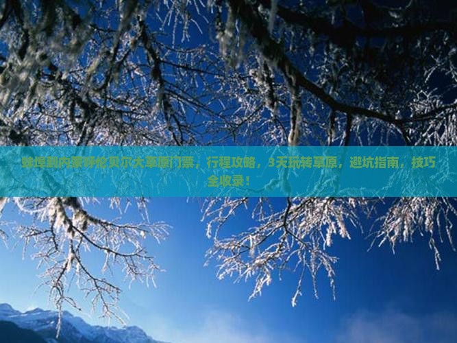 蚌埠到内蒙呼伦贝尔大草原门票