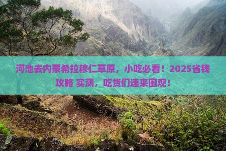 河池到内蒙希拉穆仁草原旅游小吃