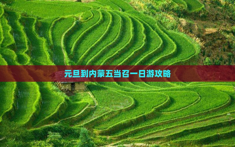 元旦到内蒙五当召一日游